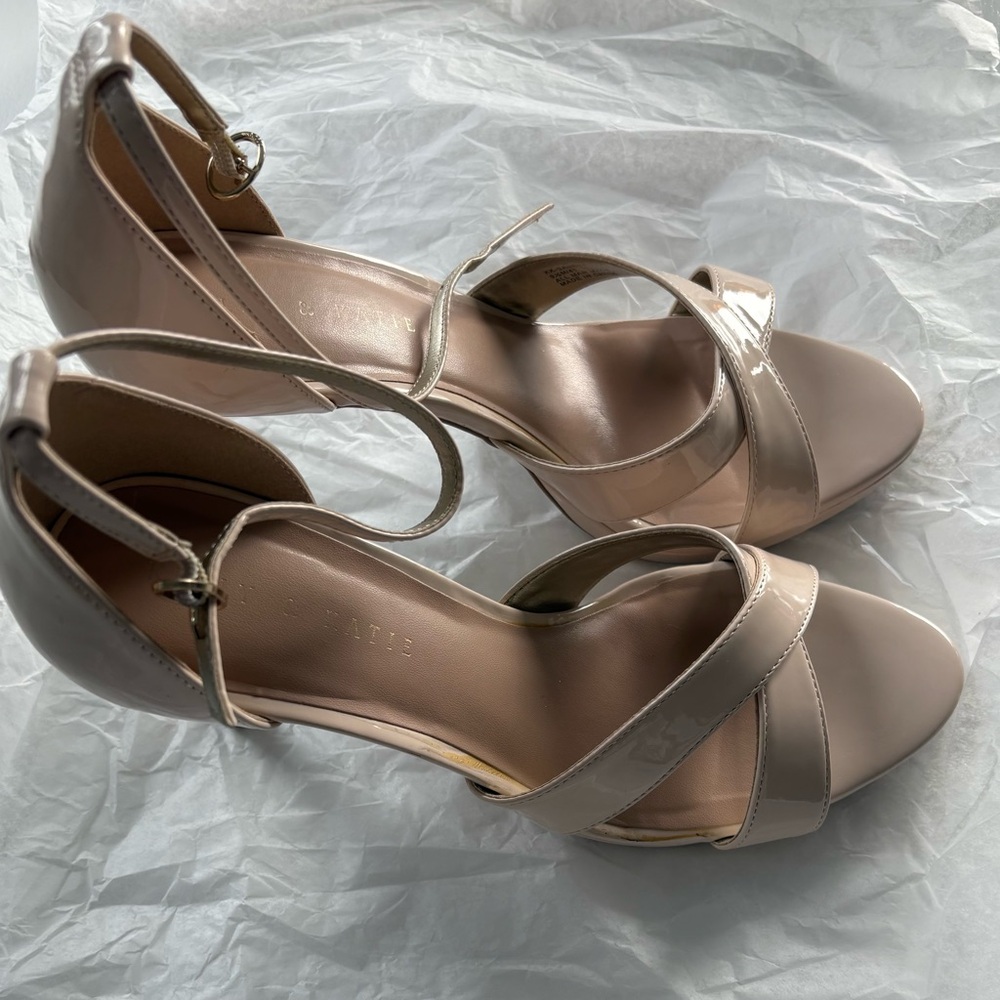 Kelly and Katie Pink-Beige Strappy Heels